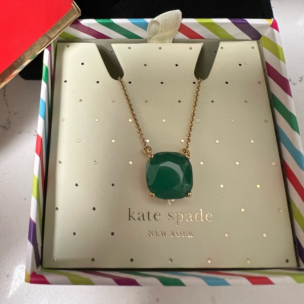 Kate Spade Green Pendant Necklace
